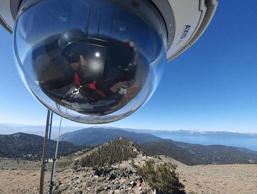 ALERTWildfire detection camera overlooking Lake Tahoe