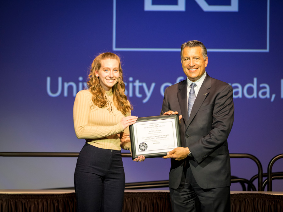 Environmental science student-researcher wins Regents' award for notable accomplishments - Nevada Today