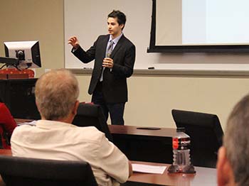 Alberto Nava Alberto Nava presents at McNair Research Symposium