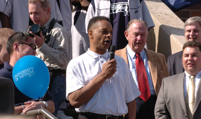 Wolf Pack head coach Trent Johnson's 2004 Sweet 16 send-off