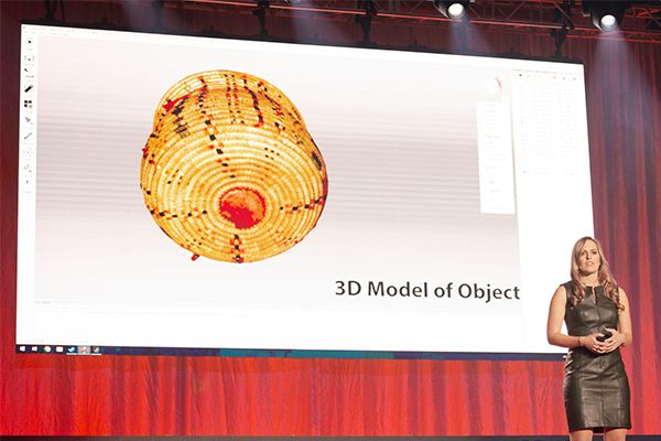 Sample basket to be featured in the VR Anthropology Museum
