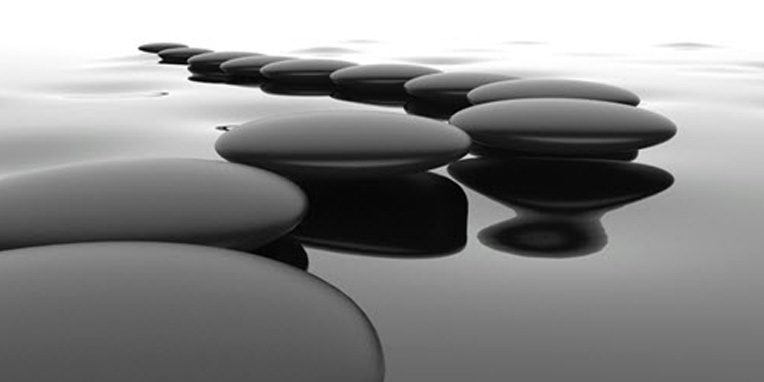 Path of stones on water