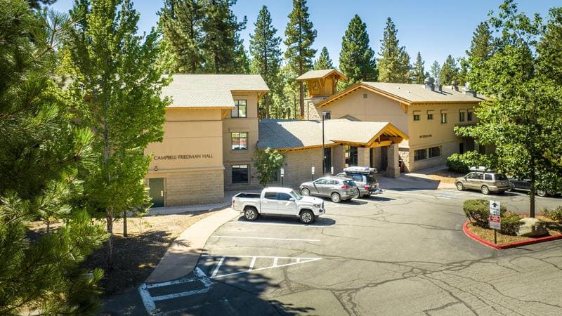 Parking area Lake Tahoe campus