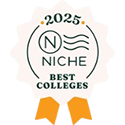 Niche 2025 Best Colleges Logo