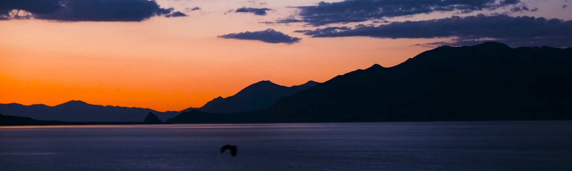 Pyramid Lake sunset