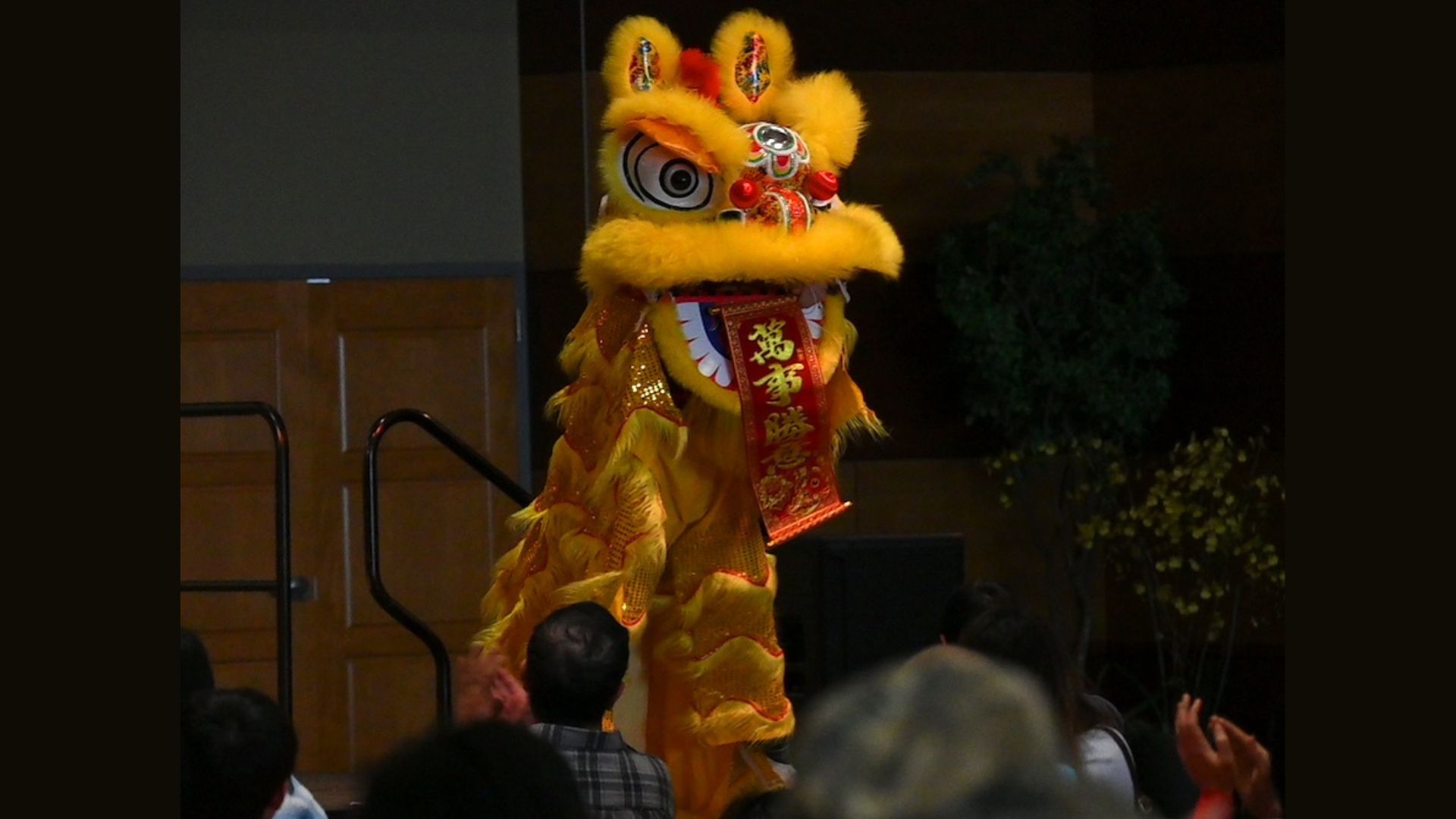 A dragon performance during Lunar New Year on campus in 2025.