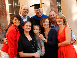 Marc Johnson and his family