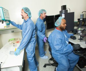 Animal Resources staff in imaging room