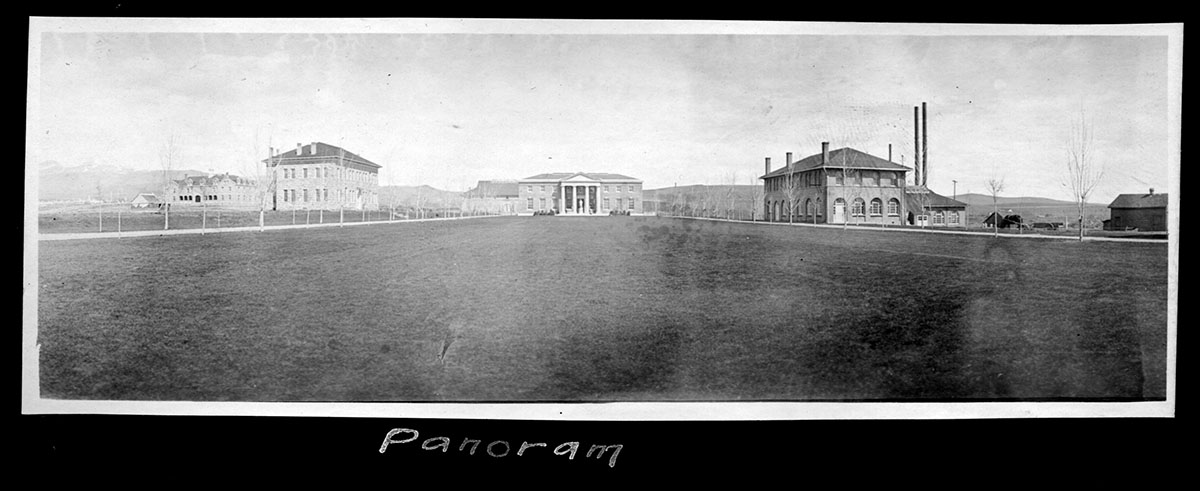 UNR Quad 1911 Panoramic image of University of Nevada, Reno Quad 1911