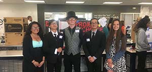 A group from Reed High School pose at the Project ReCharge recognition event.