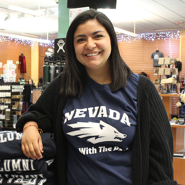 Yezenia Olivera poses in the Wolf Shop