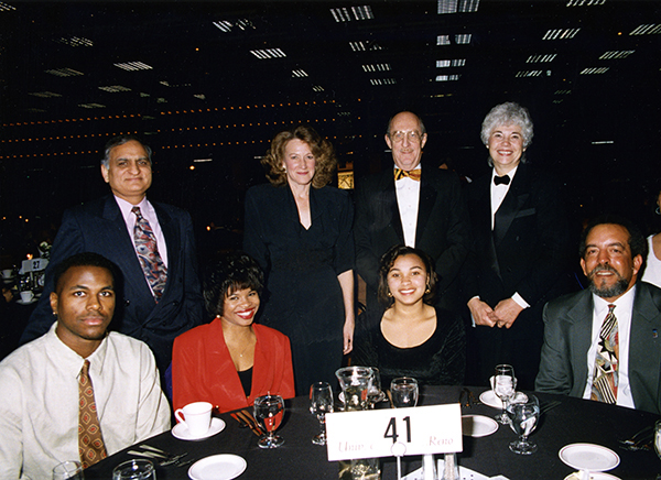 Joe Crowley with a group at the Martin Luther King, Jr. dinner
