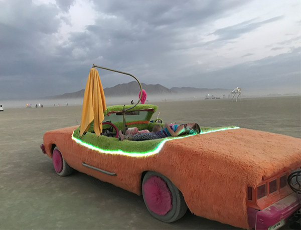 Aurora and Art Car Aurora and Art Car