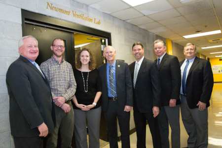 Newmont representatives at dedication ceremony