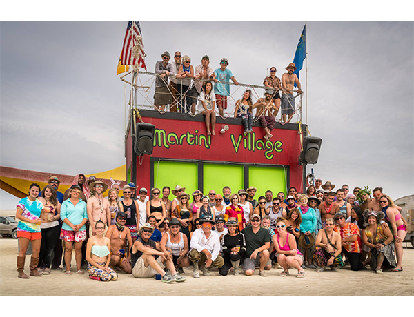 Group photo of martini village Group photo of martini village