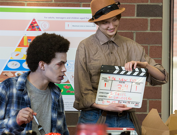 Mick and Co-star work on their Smallwood video project Mick and Co-star work on their Smallwood video project