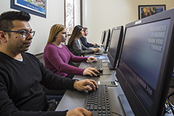 students with computers