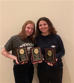 Jordan and Savannah with their NPDA awards