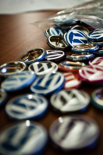 Buttons that were made from the button making machine.