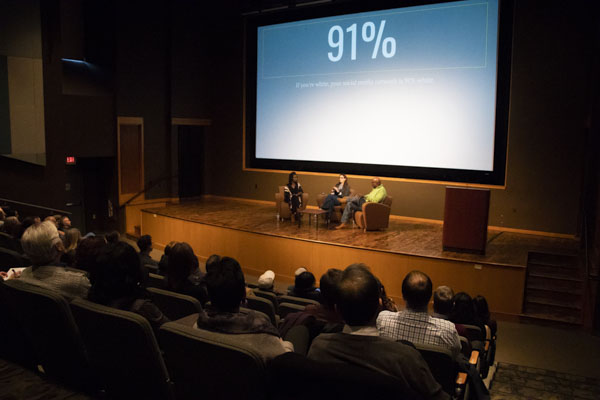 View of the audience and stage in the JCSU.