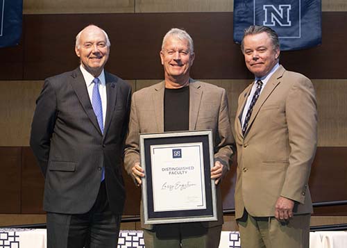 President Johnson, Larry Engstrom, Provost Carman