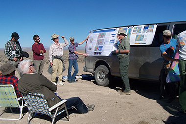 Jim Faulds gives geothermal field lecture