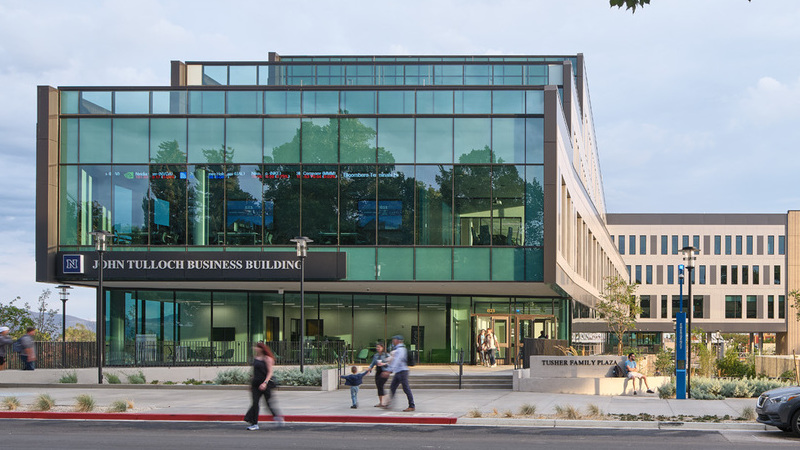 Exterior image of the John Tulloch Business Building