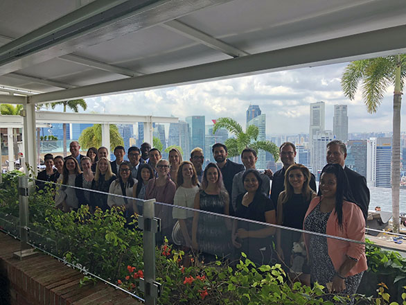 Nevada Global Business students in Singapore.