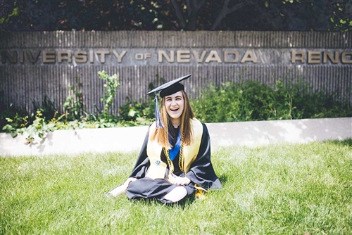 Allison Dooley on campus