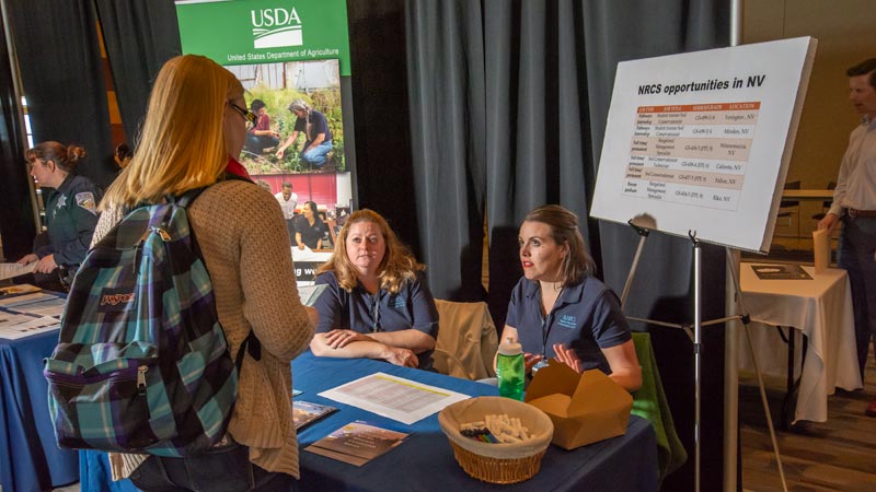 career fair booth