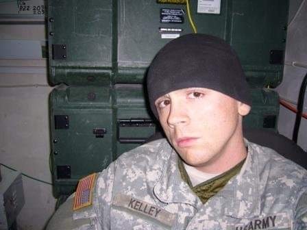 Brian Kelley as a young man in the Army.