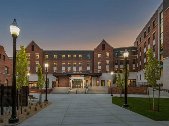 Great Basin Hall at dusk