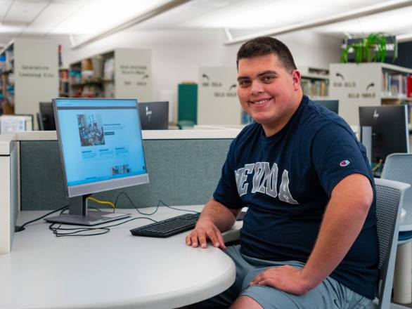 Path To Independence student using a computer