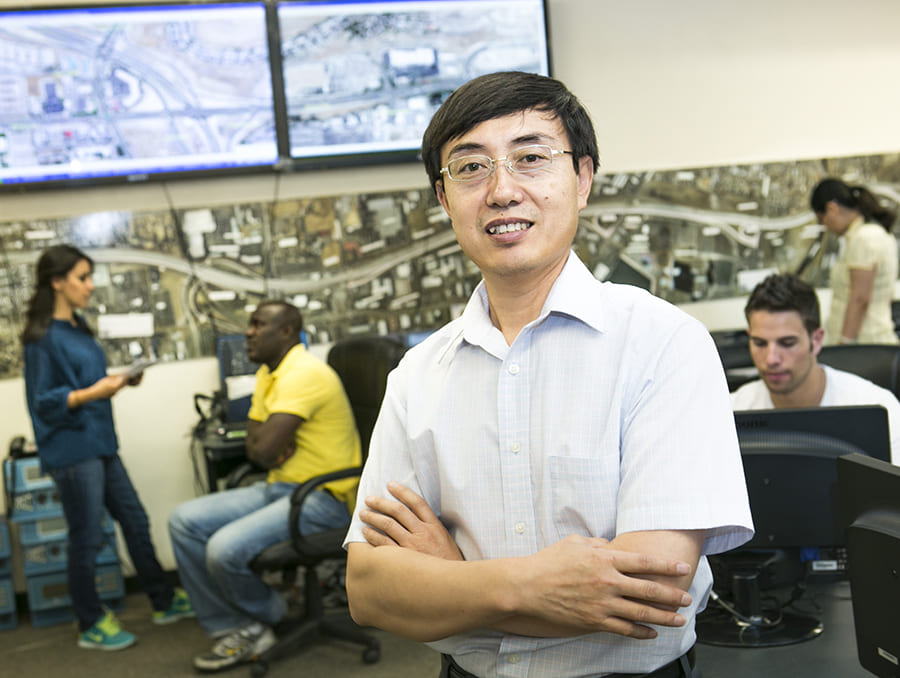 Zong Tian in Traffic Engineering laboratory