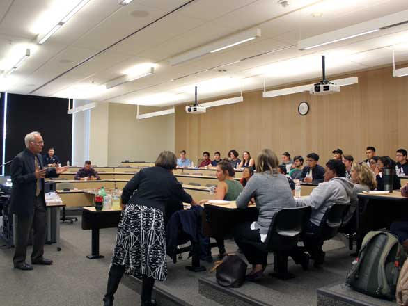 Dean Maragkis speaks to a group of CREATE scholars