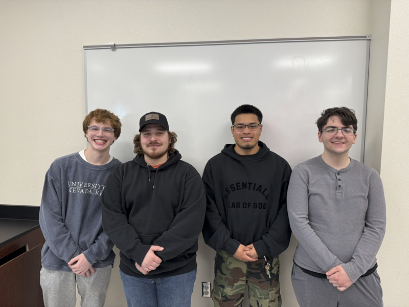 Team BME 3, left to right, is Thomas Rucinski, Peter Ressel, Dede Mendoza and Jacob Masterson. 