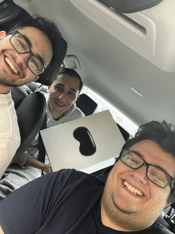 Team CSE 20 is, left to right, is Joseph Jacobson, Vedant Malhotra and Shayan Hosseini.