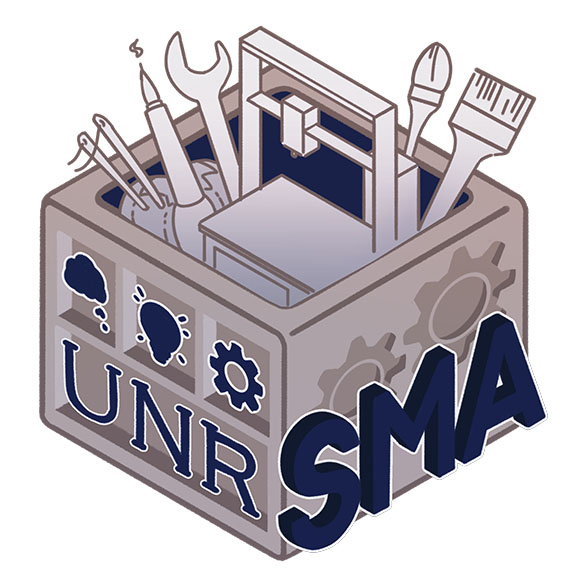 Logo for the Student Maker Association club.