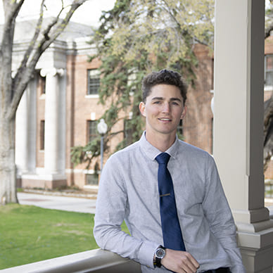 Joel Kaderka on the Quad