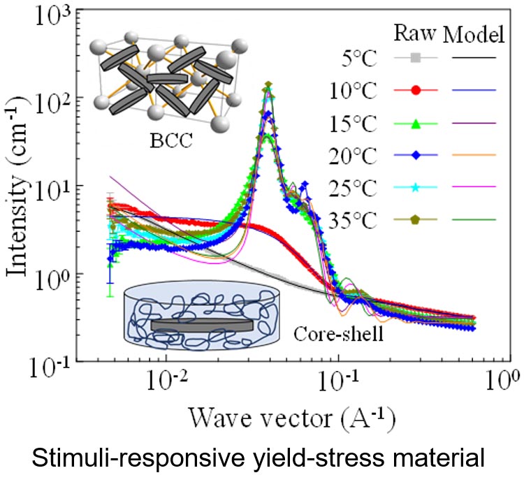 Temperature-induced microstructure evolution of the nanoclay-Pluronic F127 nanocomposite characterized by small-angle neutron scattering. 