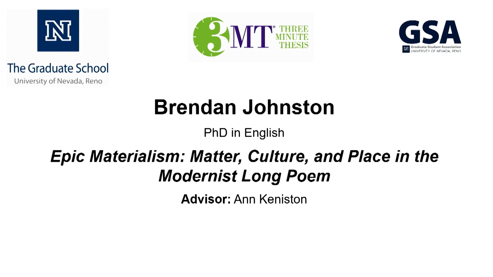 Thumbnail of Brendan Johnston's slide