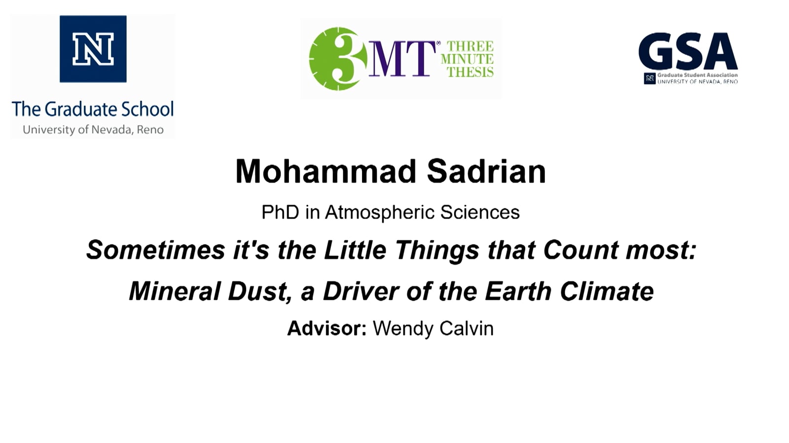 Thumbnail of Mohammad Sadrian's slide