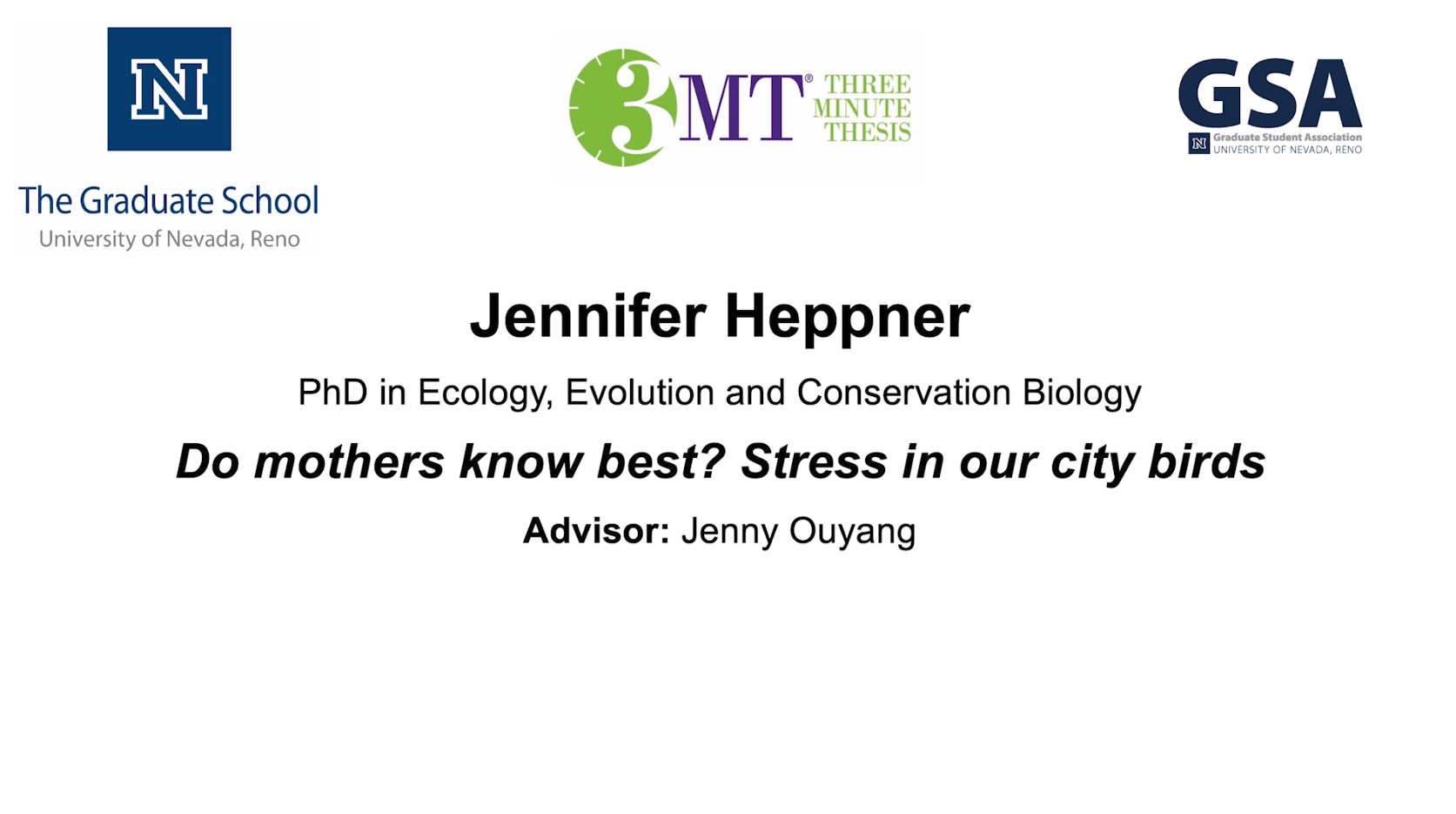 Thumbnail of Jennifer Heppner's title slide
