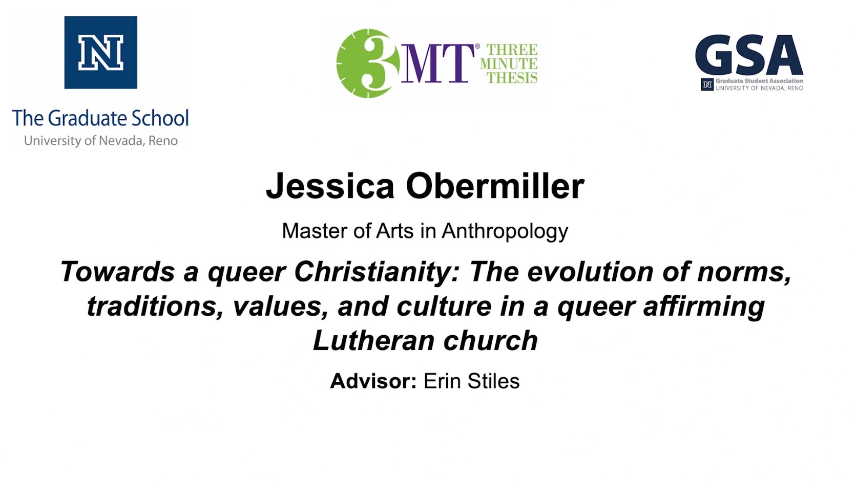 Thumbnail of Jessica Obermiller's title slide