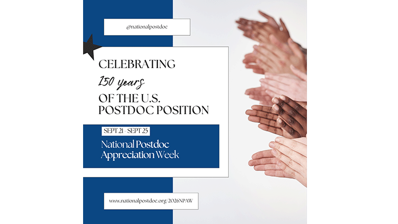 Flyer for National Postdoc Appreciation Week