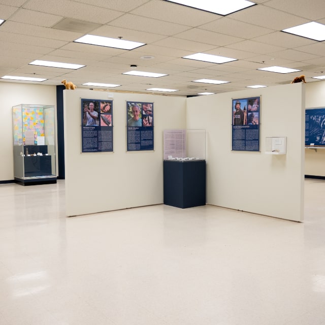 view of museum room with exhibits
