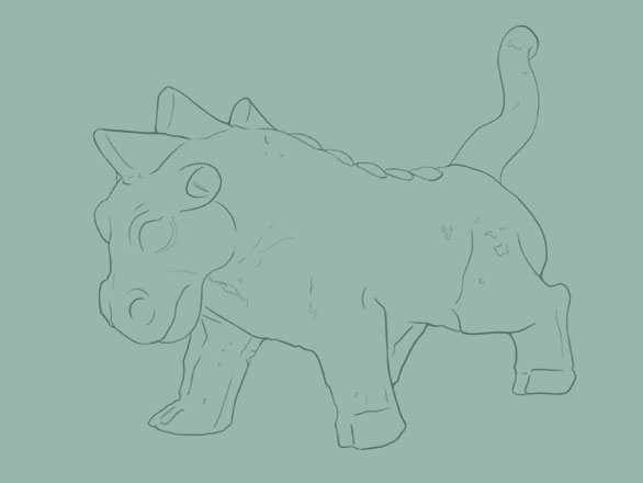 Illustration of mythical beast