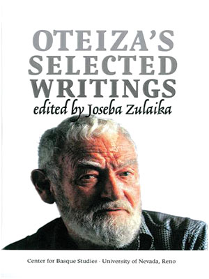 Oteiza's Selected Writings book jacket