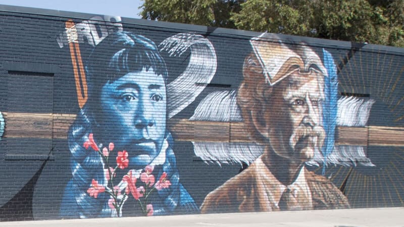 History mural on the University of Nevada, Reno campus