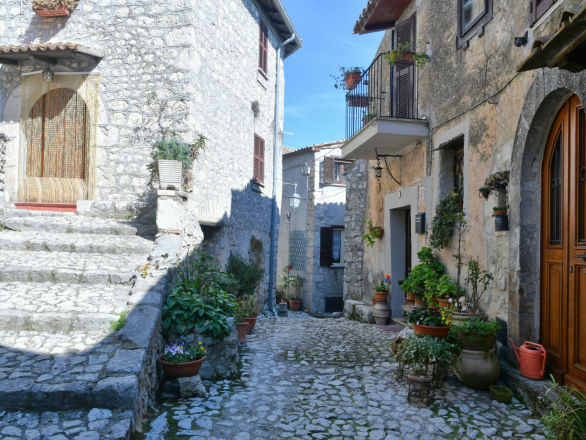 medieval village of Fumone, Italy